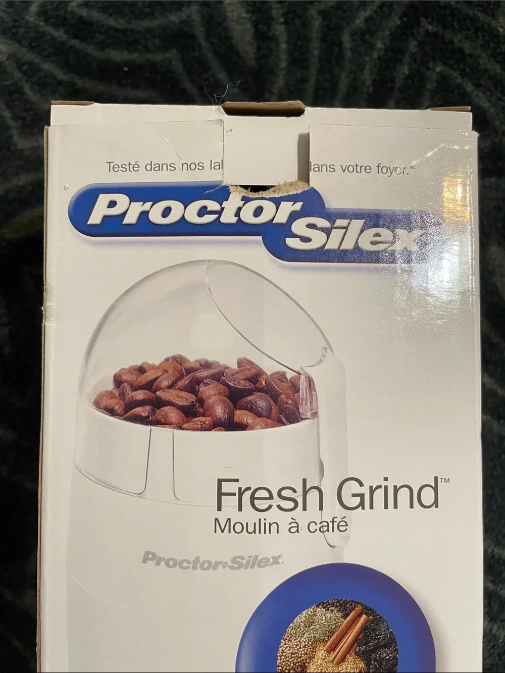 Proctor Silex Fresh Grind Coffee Grinder — White